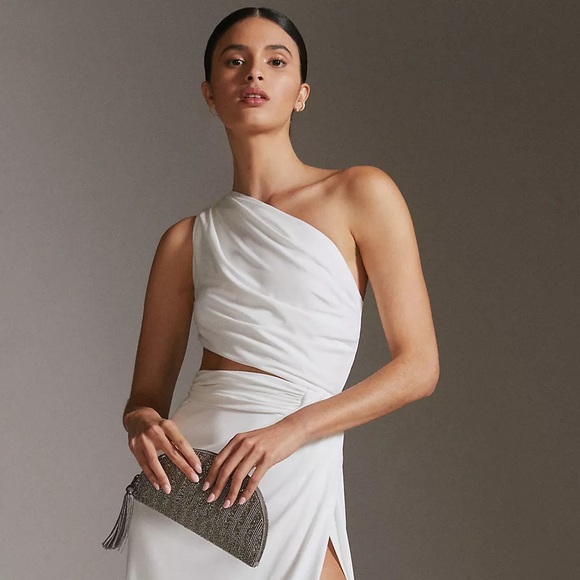 Anthropologie Ronny Kobo One-Shoulder Cutout Maxi Dress - Picture 4 of 15